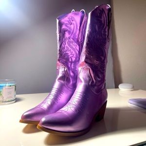 Purple Metallic Women’s Cowboy Boots perfect for the ERAS TOUR